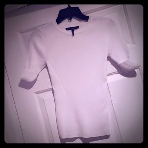 WHBM short sleeved ribbed sweater